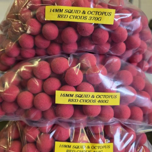 RED SQUID & OCTOPUS CHODS ( 3 X SIZES) JUST MADE*