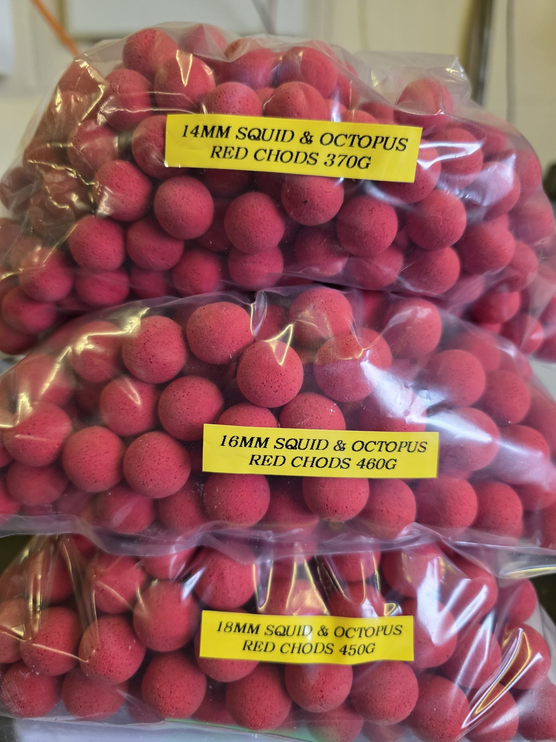 RED SQUID & OCTOPUS CHODS ( 3 X SIZES) JUST MADE*